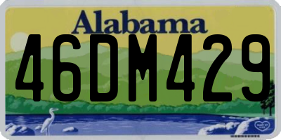AL license plate 46DM429