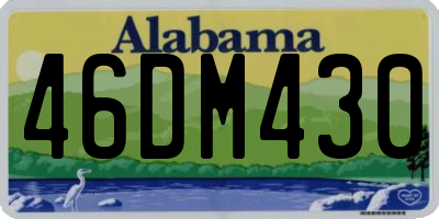 AL license plate 46DM430