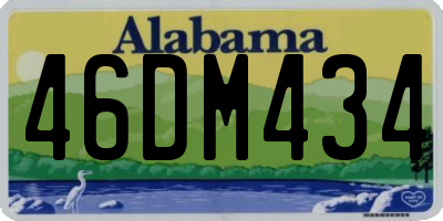 AL license plate 46DM434