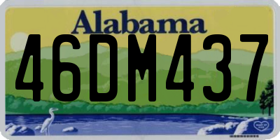 AL license plate 46DM437