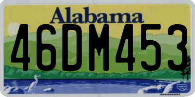 AL license plate 46DM453