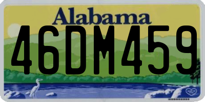 AL license plate 46DM459