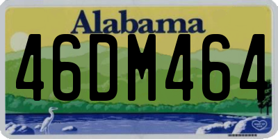 AL license plate 46DM464