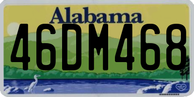AL license plate 46DM468