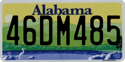 AL license plate 46DM485