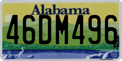 AL license plate 46DM496