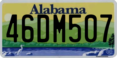 AL license plate 46DM507