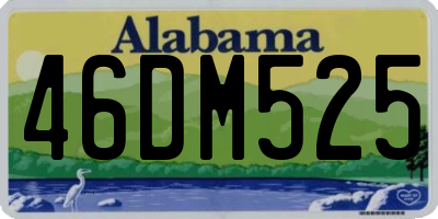 AL license plate 46DM525