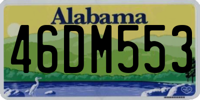 AL license plate 46DM553