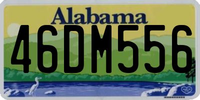 AL license plate 46DM556