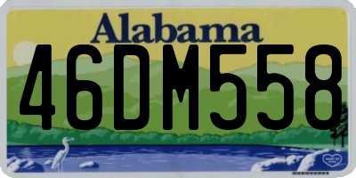 AL license plate 46DM558