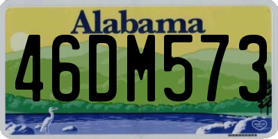 AL license plate 46DM573