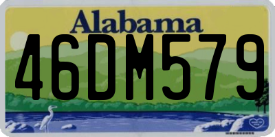 AL license plate 46DM579