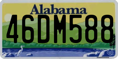 AL license plate 46DM588