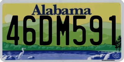 AL license plate 46DM591