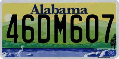 AL license plate 46DM607