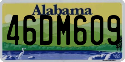 AL license plate 46DM609