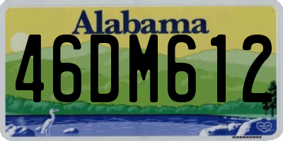 AL license plate 46DM612