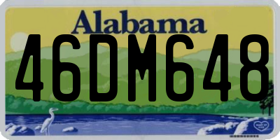 AL license plate 46DM648