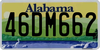 AL license plate 46DM662