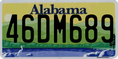 AL license plate 46DM689