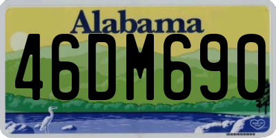 AL license plate 46DM690
