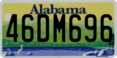 AL license plate 46DM696