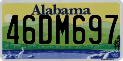 AL license plate 46DM697