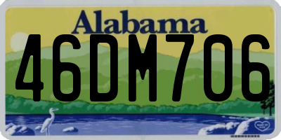 AL license plate 46DM706