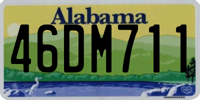AL license plate 46DM711