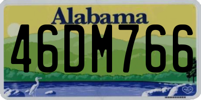 AL license plate 46DM766