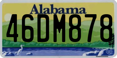 AL license plate 46DM878