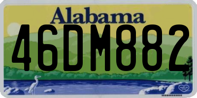 AL license plate 46DM882