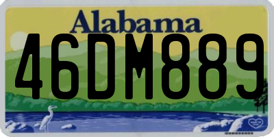 AL license plate 46DM889