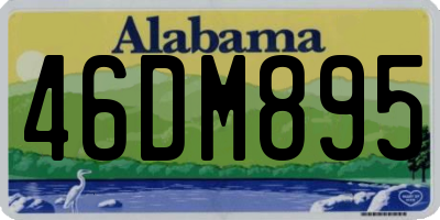 AL license plate 46DM895