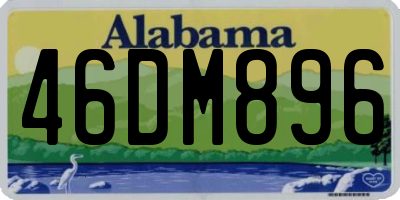 AL license plate 46DM896