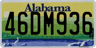 AL license plate 46DM936