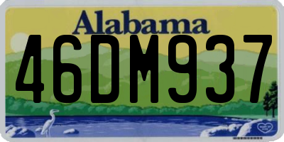 AL license plate 46DM937