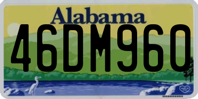 AL license plate 46DM960
