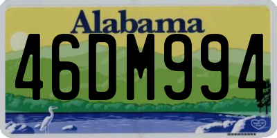 AL license plate 46DM994