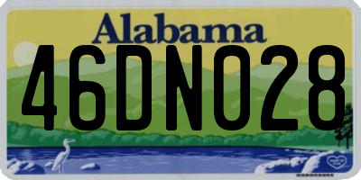 AL license plate 46DN028