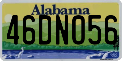 AL license plate 46DN056