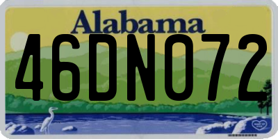 AL license plate 46DN072