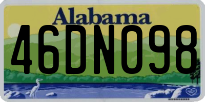 AL license plate 46DN098