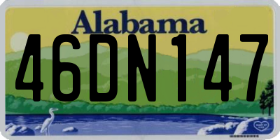 AL license plate 46DN147