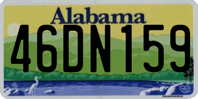 AL license plate 46DN159