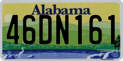 AL license plate 46DN161
