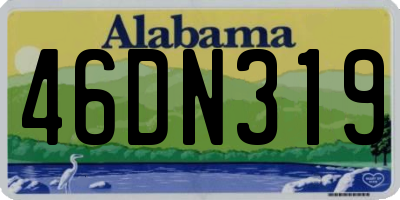 AL license plate 46DN319