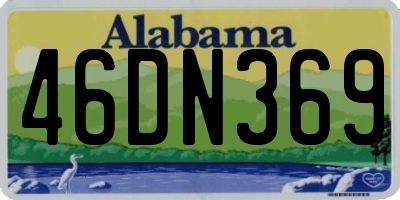 AL license plate 46DN369