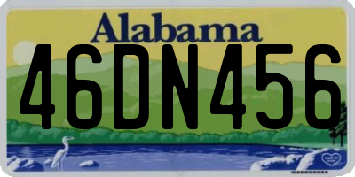 AL license plate 46DN456